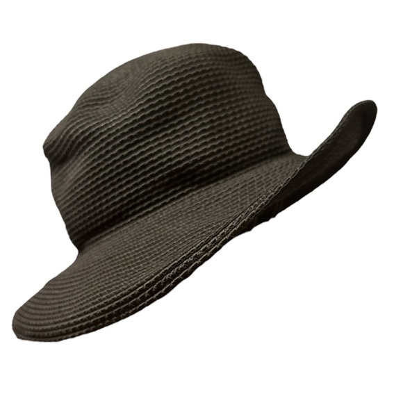 David Saks Fifth Avenue Straw Wide Brimmed Hat Sun Hat NWT Black - Picture 1 of 3